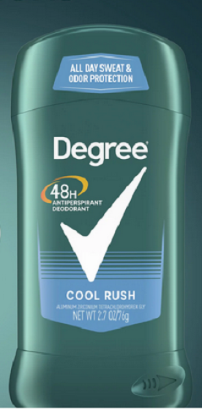 DEGREE Men 'Cool Rush' 48 Hour Antiperspirant 76 gr
